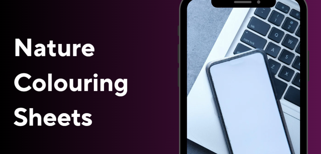 Nature coloring sheets
