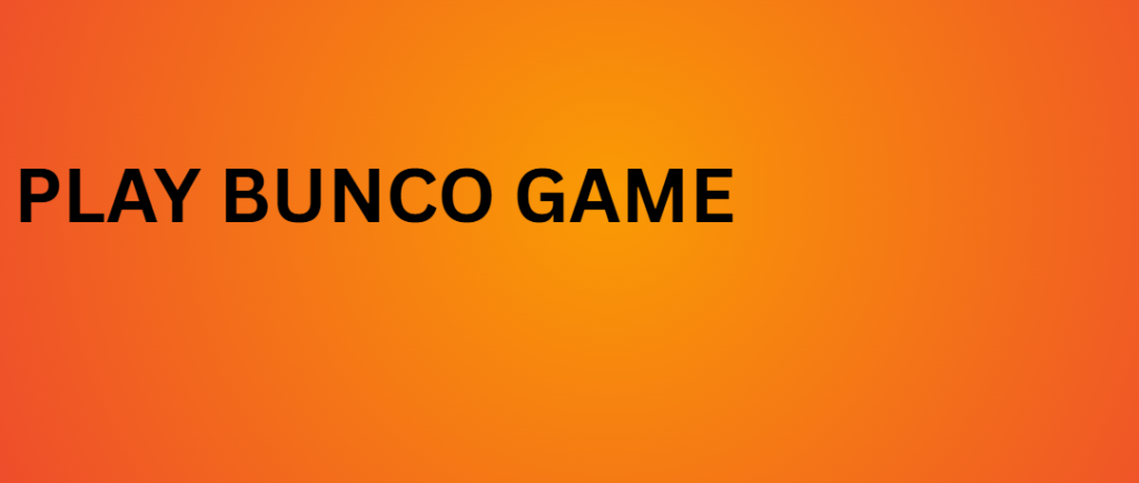 play bunco game