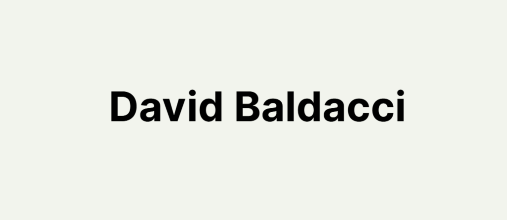 david baldacci