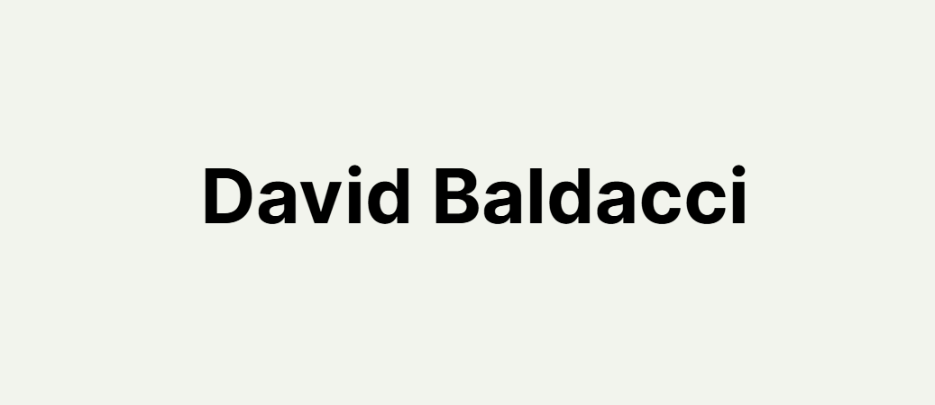 david baldacci