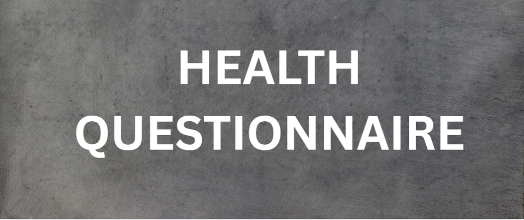 health questionnaire